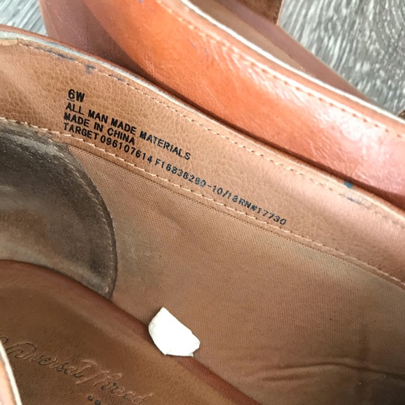 Brown side slit leather shoes - Picture 2 of 5